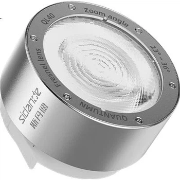 Фотообъектив Sidande Q100 Series Fresnel Light Control, QL40 Quantum Clip Brightening, 10-кратный портативный зум-объектив для фотосъемки, белый.
