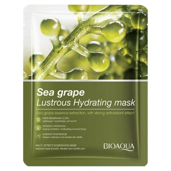Тканевая маска для лица с экстрактом морского винограда Bioaqua Sea Grape Multi Effect Nourishing Mask, 25 г