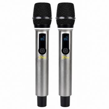 Беспроводные микрофоны для караоке 2шт Sing-e ZQS-2M506 комплект из двух беспроводных микрофонов беспроводной караоке микрофон