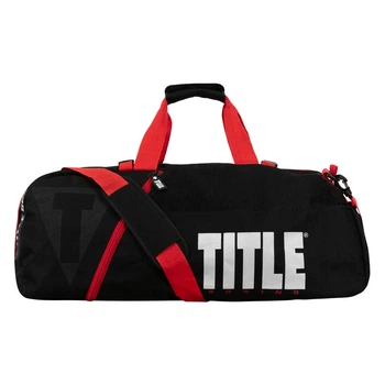 Спортивна сумка/рюкзак 3в1 TITLE Boxing Champion Sport Bag/Backpack Чорний/Червоний