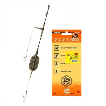 Монтаж карповый FeederPro №4 с кормушкой Arc Flat "S", 50 гр., в уп. 1 шт. (3KB5266)