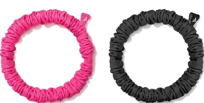 Резинки для волос Adidas Hair Scrunchies 2pk черный, розовый Жин One Size