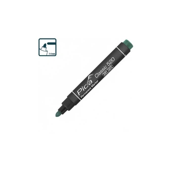 Маркер перманентный Pica 520/36 Classic Permanent Marker bullet tip, зеленый