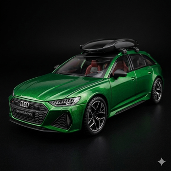 Колекційна машинка Audi RS6 Avant C8 Колекційна модель 1:24 Зелений