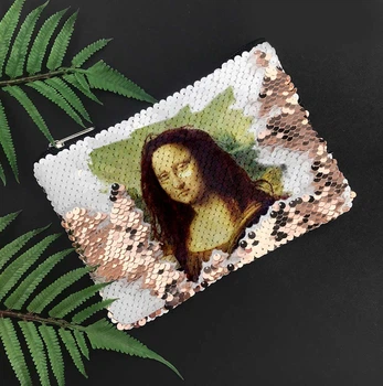 Косметичка c пайетками Monalisa 12х17 см