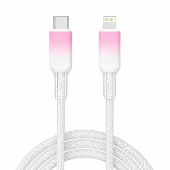 Кабель XON SmartCable Type-C - Lightning PD 20W 2м UniLink (SU80CL2W2W 4852) Розовый/Белый