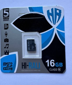 Карта пам'яті microSDHC Hi-Rali 16Gb UHS-1 10 class (black)