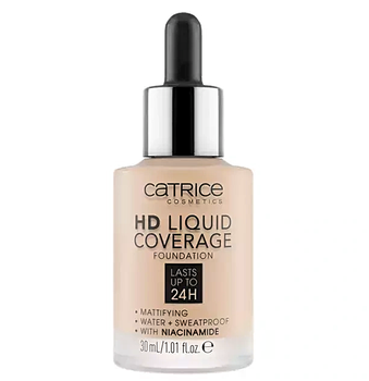 Catrice HD Liquid Coverage Foundation Рідка тональна основа No 010 "Light Beige"