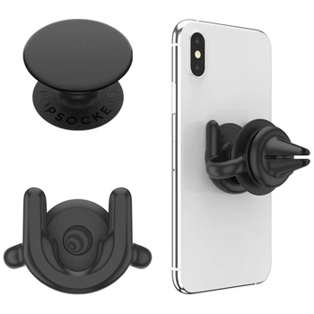 Автодержатель Popsockets Car Vent 2 + PopGrip Black (805925)