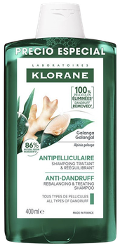 Szampon przeciwłupieżowy Klorane Galanga 400 ml (3282779446181)