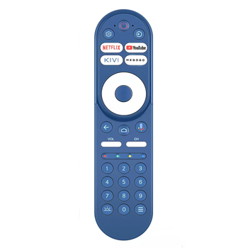 Пульт інфрачервоний для Android TV з голосовим пошуком KIVI RC-70 Bluetooth 2xААА Blue (N504Q3271105)