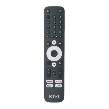 Пульт инфракрасный для Android TV с голосовым поиском KIVI RC-45 Bluetooth 2xААА Black (7601-ZC4520-0244KVVK)
