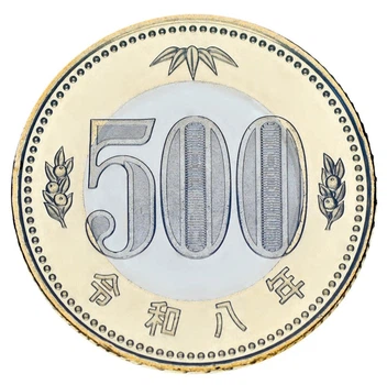 Монета Японія 500 єн 2026 Біметал UNC Флора - Дерево Павловнія (Кірі)