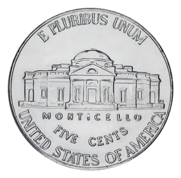 Монета США 5 центов 2026 UNC D 250 лет независимости США (1776-2026)