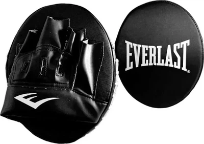 Лапы боксерские Everlast искусственная кожа One Size черный