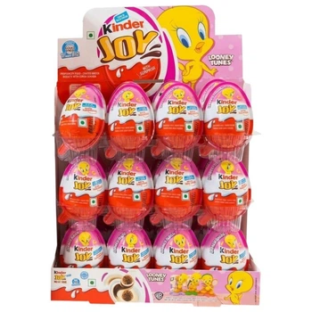 Шоколадні яйця Kinder Joy Looney Tunes Tweety 24шт х 20г