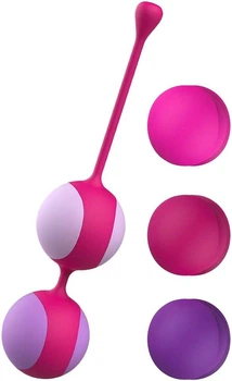 Вагинальные шарики Liebe Kewos Cerise/Candy Violet (8436581461589)