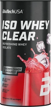 Ізолят протеїну BioTech Iso Whey Clear порошок 400 г Вишнева цукерка (5999076262670)