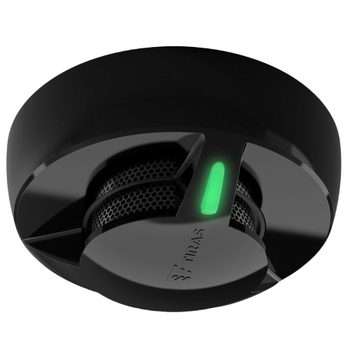 Неадресний сповіщувач задимлення Tiras DETECTO SMK10 пожежна сигналізація PRIME IP30 Black