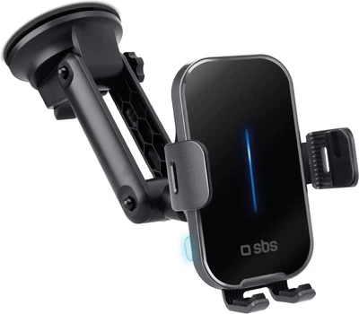 Uchwyt samochodowy do telefonu SBS Windscreen and dashboard car mount with 15W wireless charging Black (TESUPEXTWIR15W)