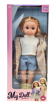 Кукла для девочки с длинными волосами в стильной одежде My Doll 38 см