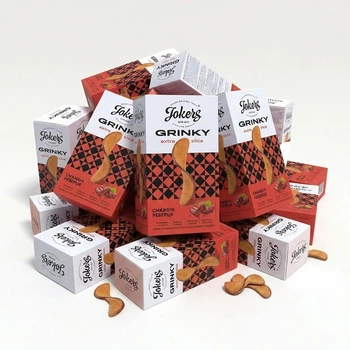 Ящик грінок житньо-пшеничних Смажені реберця Extra Slice Jokers к/у 90г