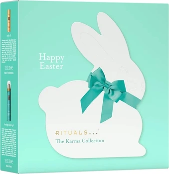 Zestaw kosmetyków do pielęgnacji Rituals The Ritual of Karma Easter Bunny Pianka pod prysznic w żelu 50 ml + Olejek Shimmering 30 ml + Krem do ciała 70 ml (8719134211252)