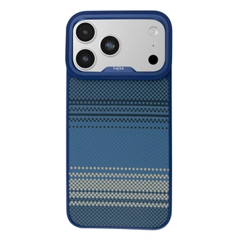 Противоударный чехол Kajsa Resort Collection Gradient Stripe Pattern iPhone 17 Pro Max Blue Plus