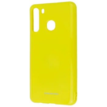 Противоударный чехол Molan Cano Pearl Jelly Series Case for Samsung A21 Yellow