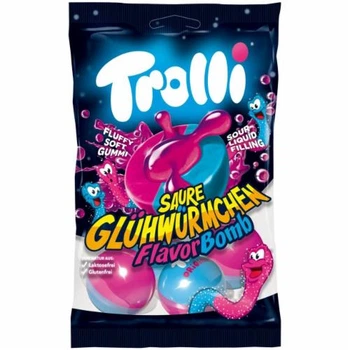 Цукерки желейні Trolli Gluehwuerm - 75 g