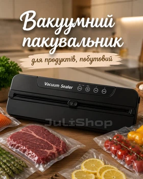 Вакуумний пакувальник для продуктів, побутовий автоматичний, ширина запаювання до 30 см