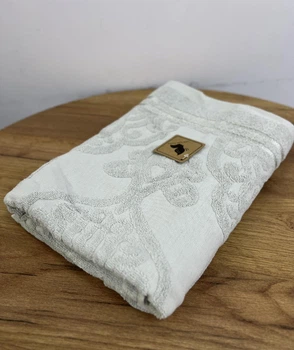 Махровое полотенце хлопок 50х90 L&M Home Textiles винтаж светлая мята