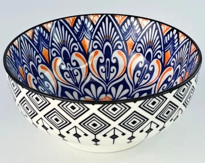 Салатник 500 мл, синій, «Тригір'я» 14,4x6,5 см