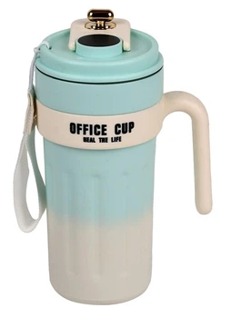Термокухоль Office Cup 650 мл з LED-індикатором температури — стильний термокухоль для гарячих і холодних напоїв Blue