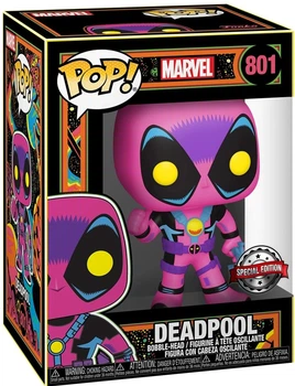 Фигурка Funko Pop MARVEL: BLACK LIGHT — #801 Deadpool (Special Edition), Дэдпул