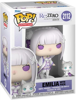 Набор фигурок Эмилия с Паком — Funko Pop! ANIMATION: RE:ZERO — EMILIA WITH PACK #2112