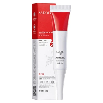 Крем-гель для лица антиакне с экстрактом миндальной кислоты Sadoer Amygdalinic Acid Anti-Acne Facial Sooth Gel, 15 мл