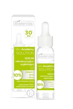 Микроотделительная и разглаживающая сыворотка для лица Bielenda Skin Academy Solution Serum, 30 мл (5902169058548)