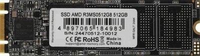 Внутренний SSD накопитель AMD Radeon 512GB (R3MS0512G8)