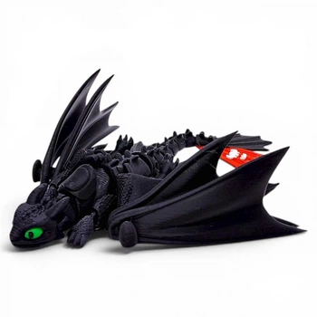 Фігурка 3d hero dragon night fury / нічна лють, 3d друк 17СМ OYTOY 04035000