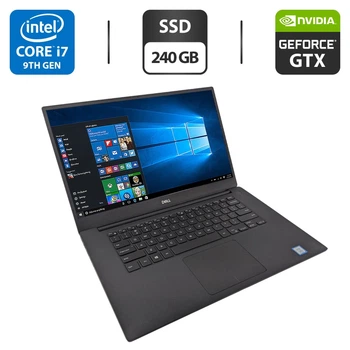 Мобильная рабочая станция Dell XPS 15 7590 / 15.6" (1920x1080) IPS / Intel Core i7-9750H (6 (12) ядер по 2.6 - 4.5 GHz) / 16 GB DDR4 / 240 GB SSD / nVidia GeForce GTX 1650, 4 GB GDDR6, 128-bit / WebCam б/у