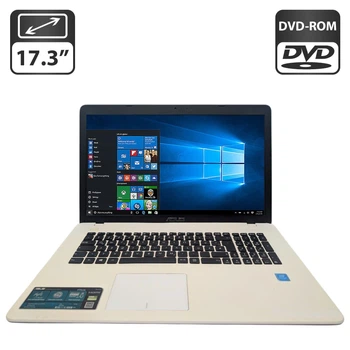 Ноутбук Asus F751N / 17.3" (1600x900) TN / Intel Pentium N4200 (2 (4) ядра по 1.1 - 2.5 GHz) / 8 GB DDR3 / 500 GB HDD / Intel HD Graphics 505 / WebCam / DVD-ROM б/у