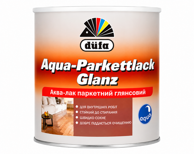 Лак паркетний Dufa Aqua-Parkettlack Glanz глянсовий 2.5 л