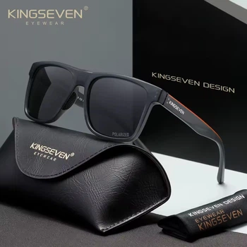 Поляризаційні сонцезахисні окуляри для чоловіків та жінок KINGSEVEN 798 Clear Gray