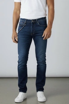 Джинсы DSQUARED мужские Slim Fit стрейч Премиум качество 34 Темно-синие