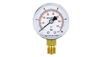 Манометр радіальний SD Plus SD17010B, 0-10 бар, 1/4", Ø50 мм