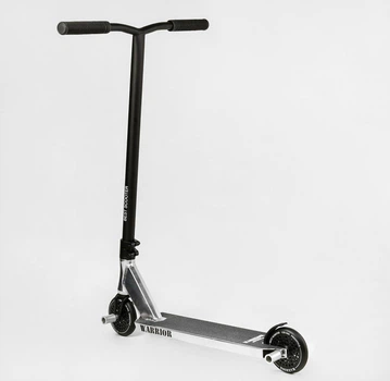 Самокат трюковий Т-30401 Best Scooter (4) "Warrior", HIC-система, ПЕГИ, алюмінієвий диск та дека, колеса PU, d=120 мм, ширина керма 58 см