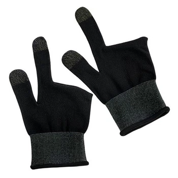 Рукавички для гри HOCO GA21 Eagle Claw silver fiber two-finger gaming gloves(2PCS pack) black