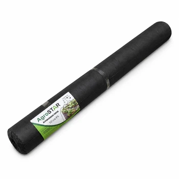 Агроволокно чорне мульчувальне AgroStar 1.05×50 м, 50 г/м² — захист від бур'янів та збереження вологи в ґрунті