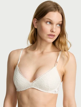 Бюстгальтер з Push-up без кісточок мереживний Victoria's Secret 231863725 38B Молочний (1159864568)